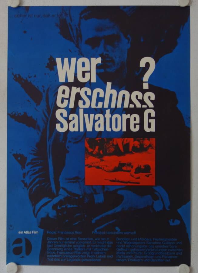 Wer erschoß Salvatore G.? originales deutsches Filmplakat
